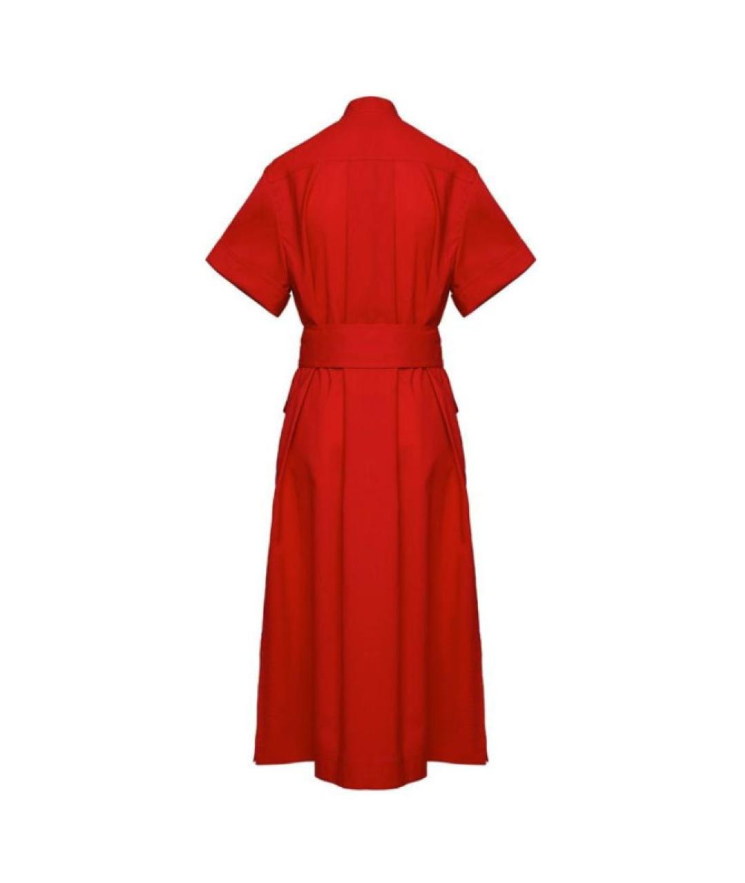 ESCADA Красное хлопковое повседневное платье, фото 3