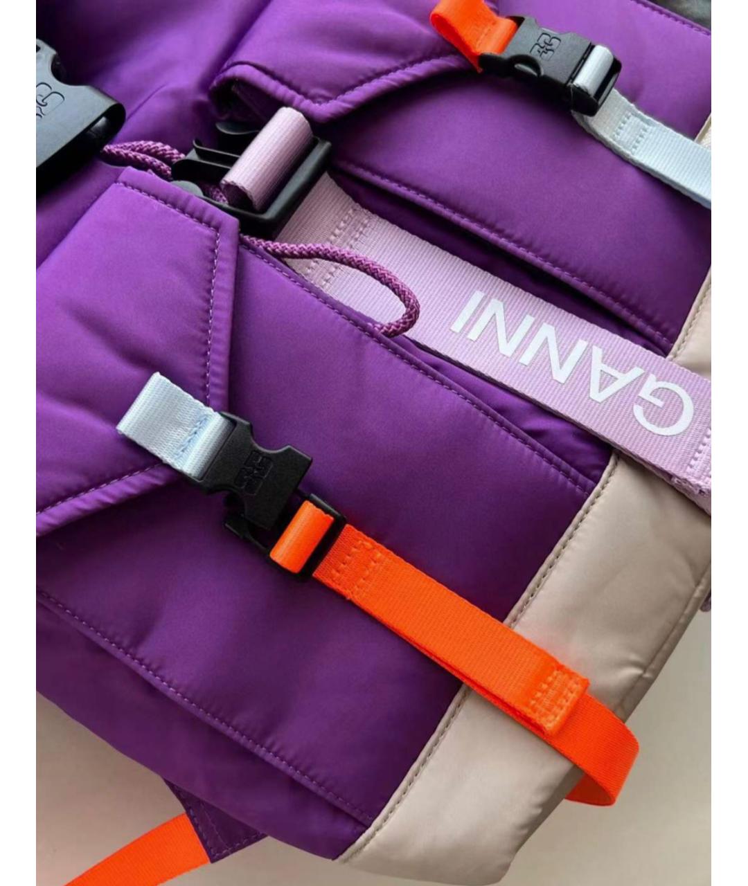 GANNI Фиолетовый рюкзак, фото 9