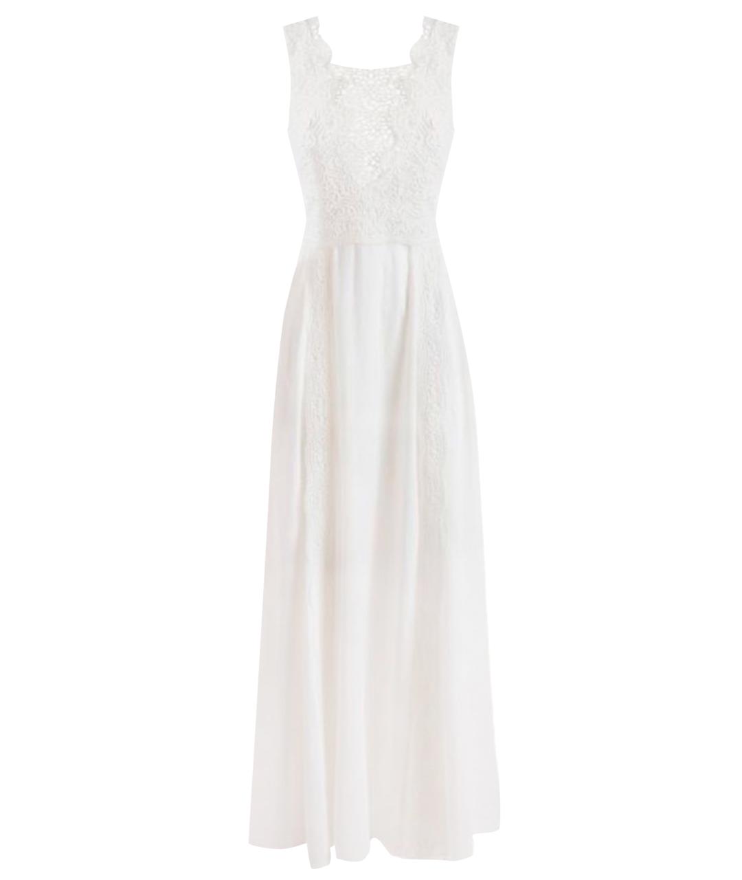 ERMANNO SCERVINO Белое льняное коктейльное платье, фото 1