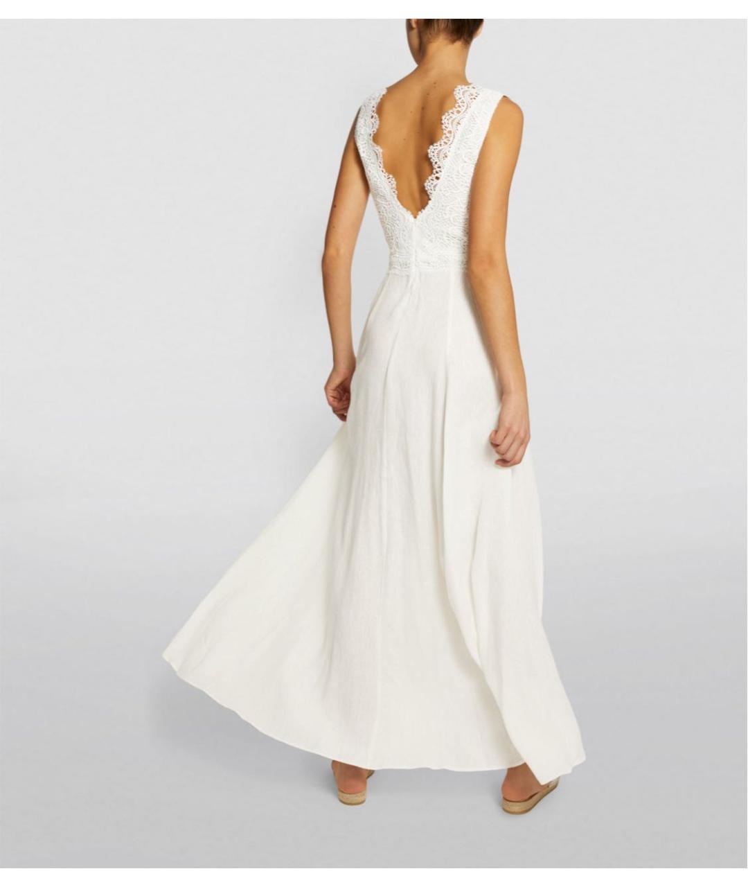 ERMANNO SCERVINO Белое льняное коктейльное платье, фото 3