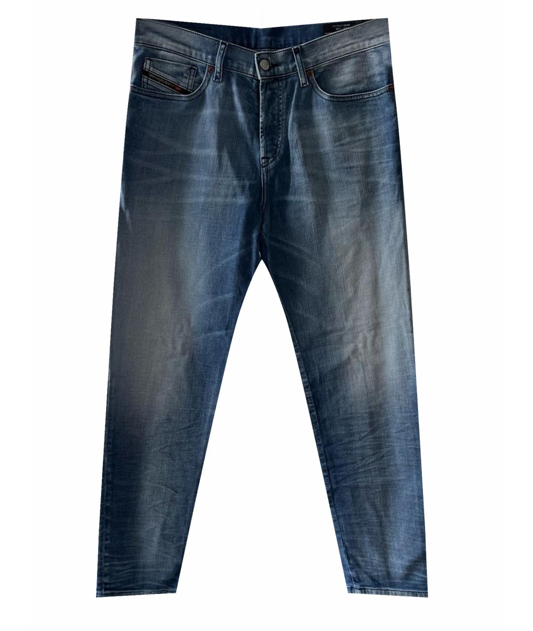 DIESEL Синие хлопко-эластановые джинсы скинни, фото 1