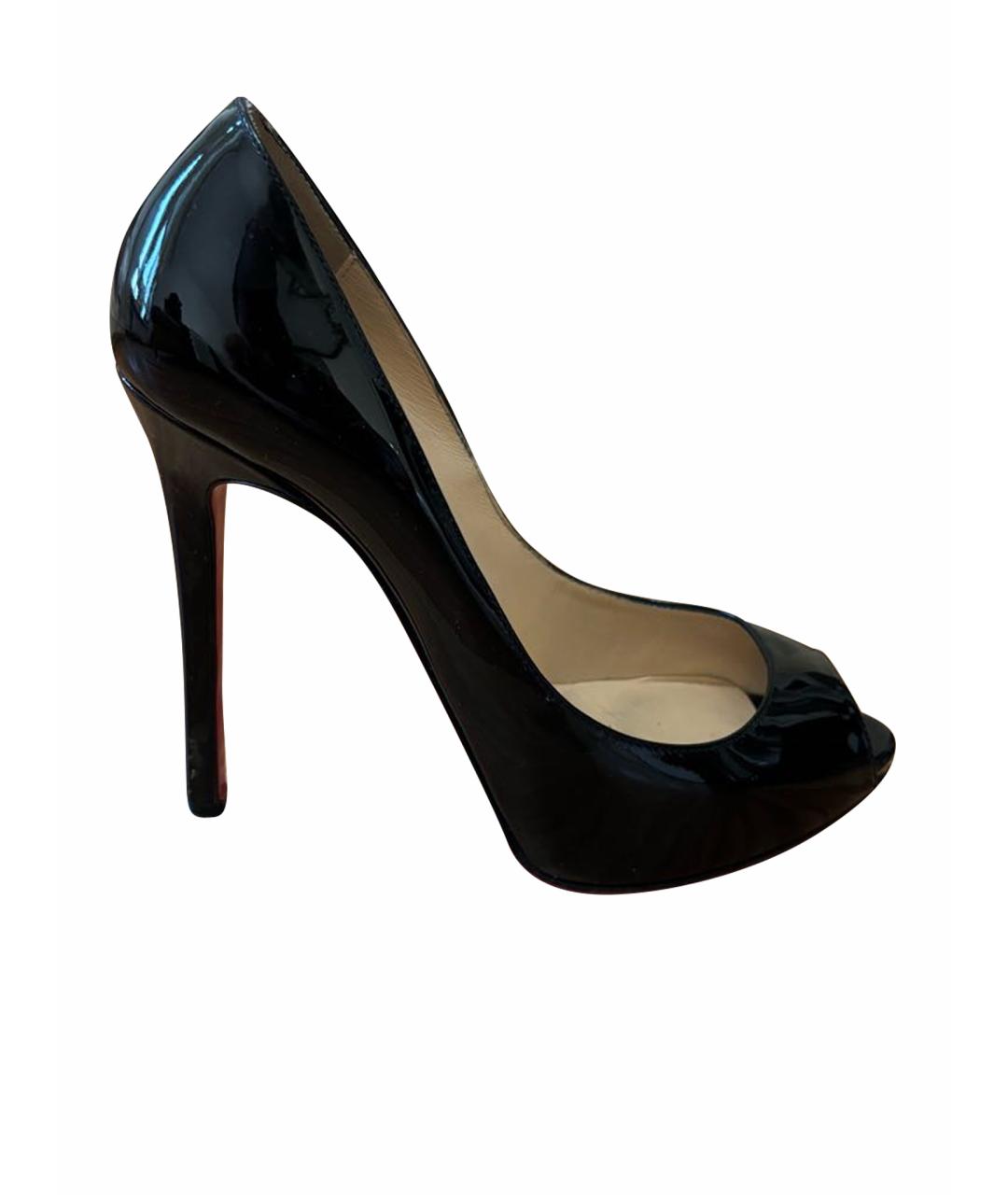 CHRISTIAN LOUBOUTIN Черные туфли из лакированной кожи, фото 5