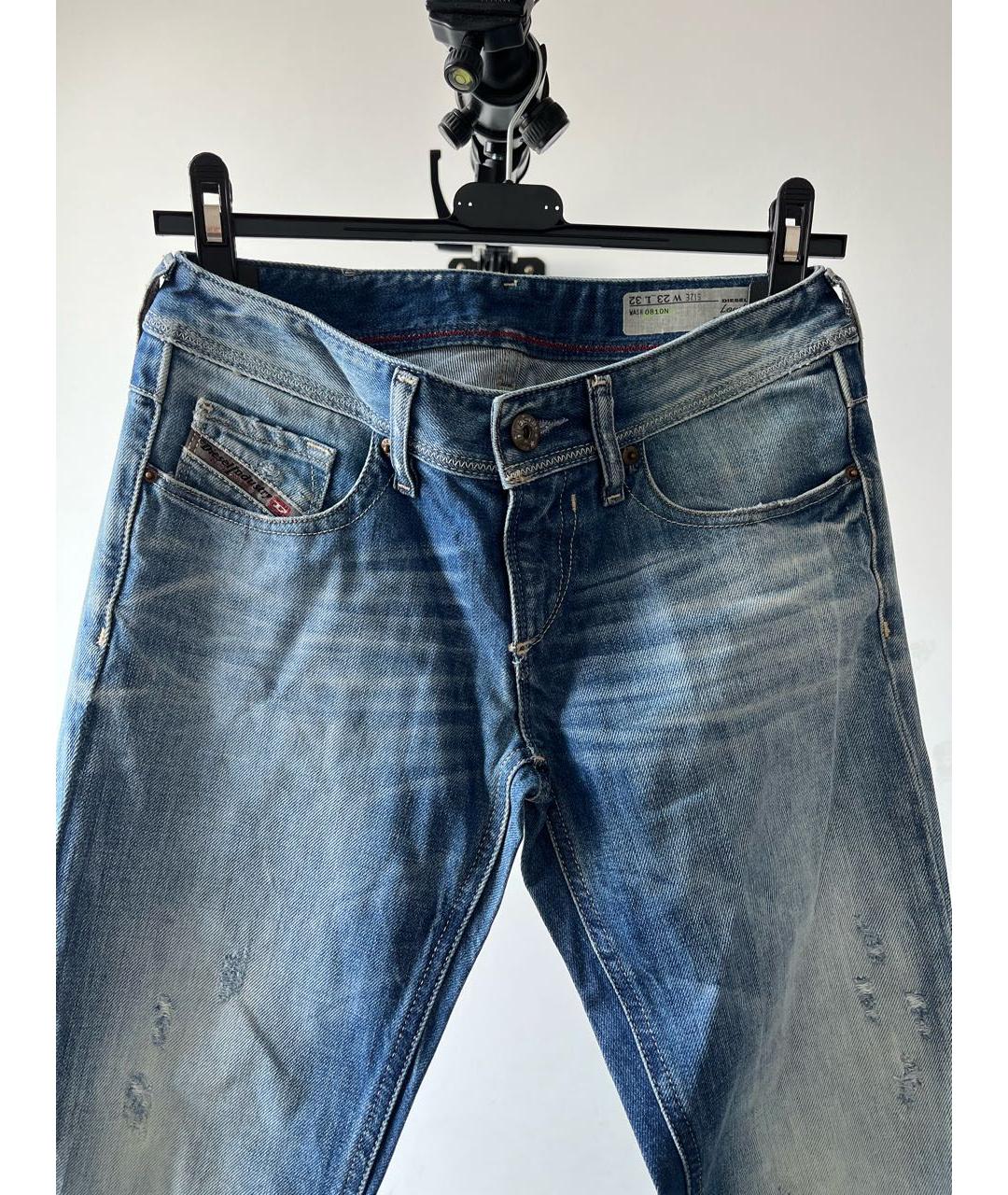 DIESEL Синие хлопковые джинсы скинни, фото 3