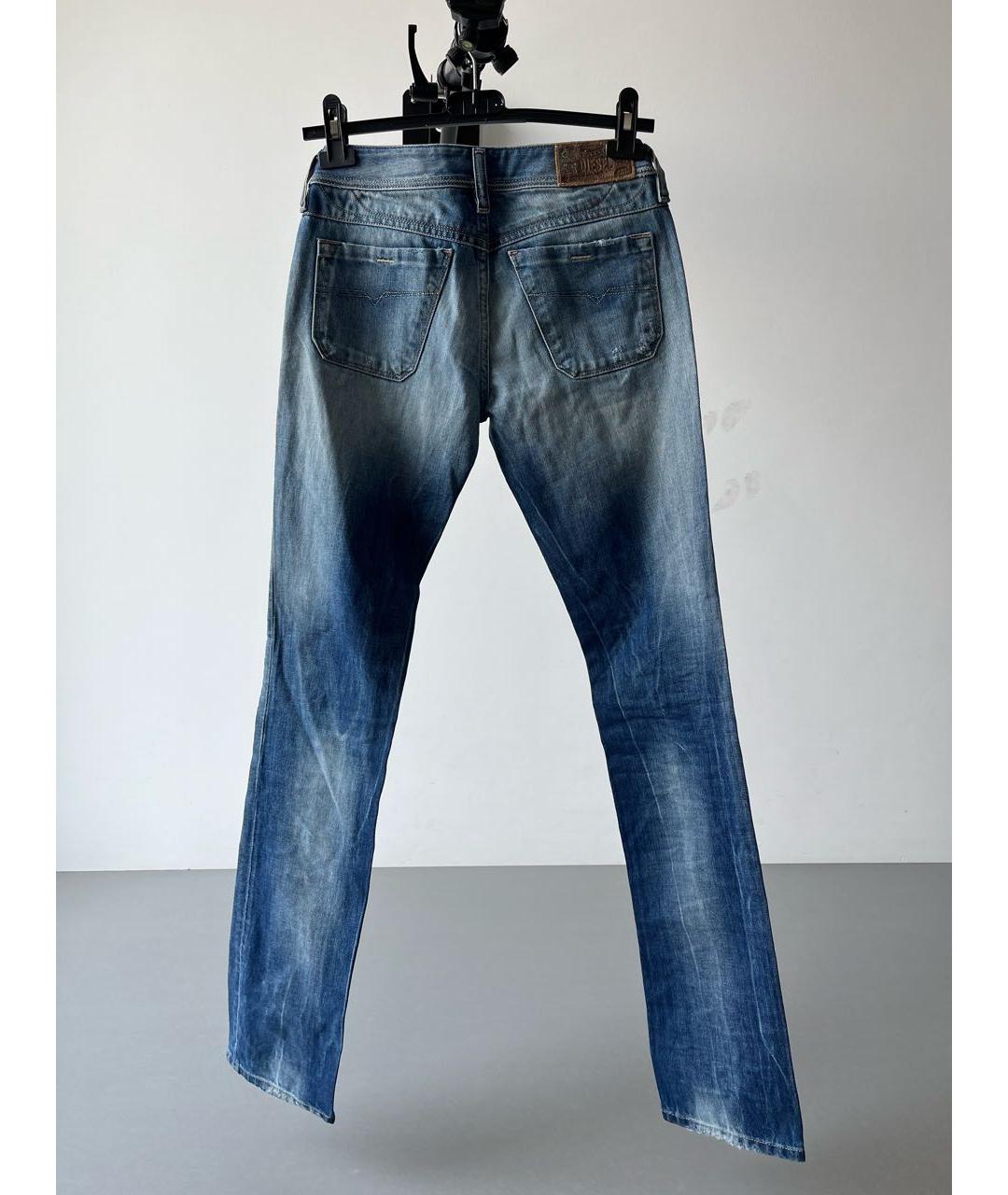 DIESEL Синие хлопковые джинсы скинни, фото 2