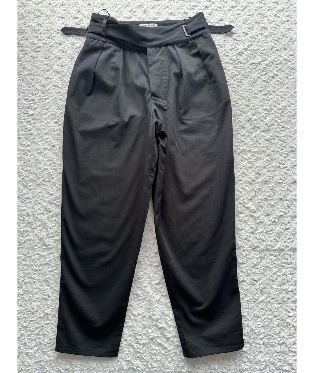GIVENCHY Черные хлопковые брюки широкие, фото 9