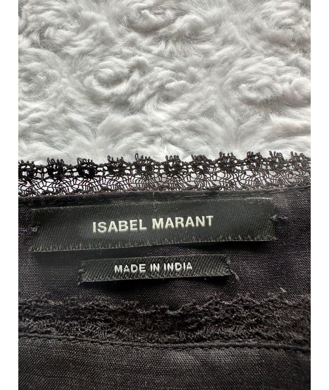 ISABEL MARANT Черная льняная блузы, фото 6