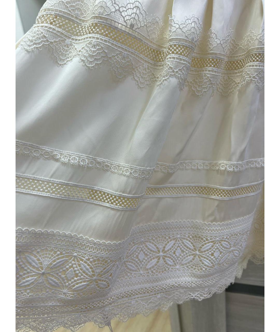 SELF-PORTRAIT Бежевое полиэстеровое повседневное платье, фото 4