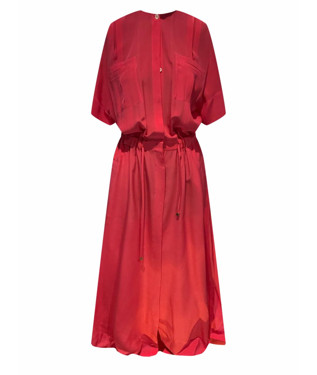 KITON Розовое шелковое платье, фото 1