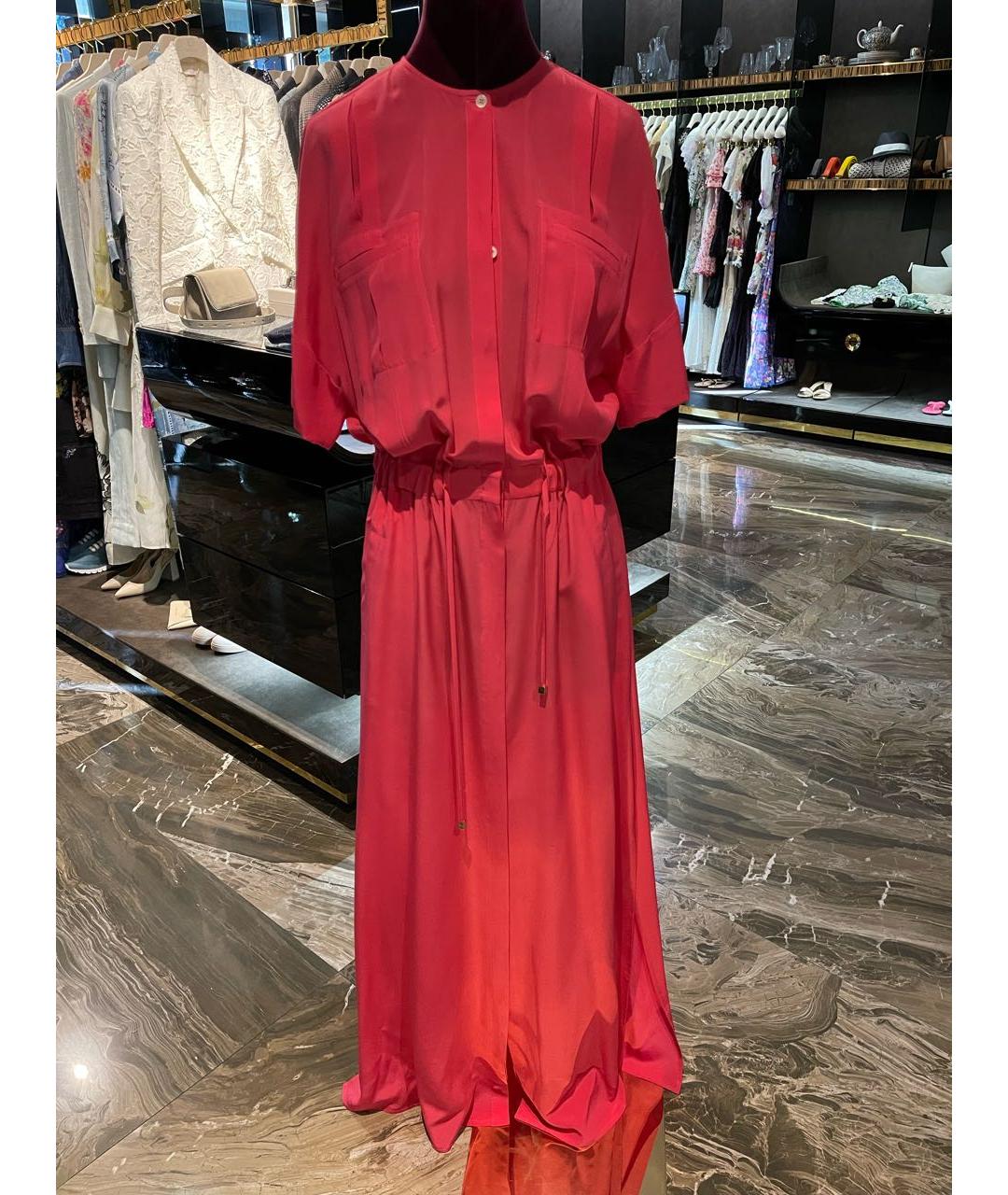 KITON Розовое шелковое платье, фото 6