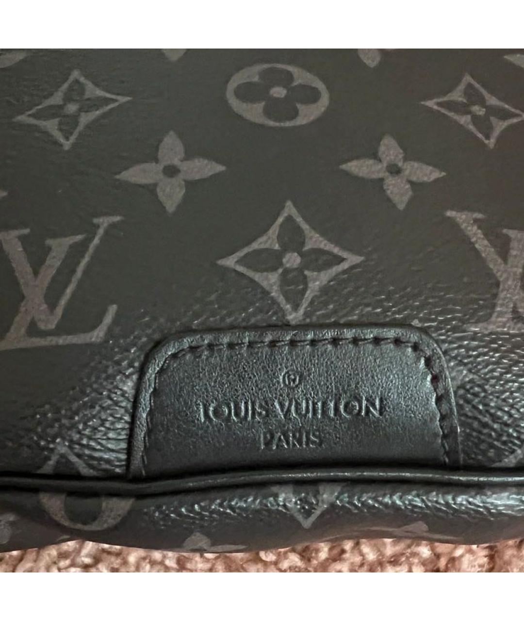 LOUIS VUITTON Антрацитовая поясная сумка, фото 8