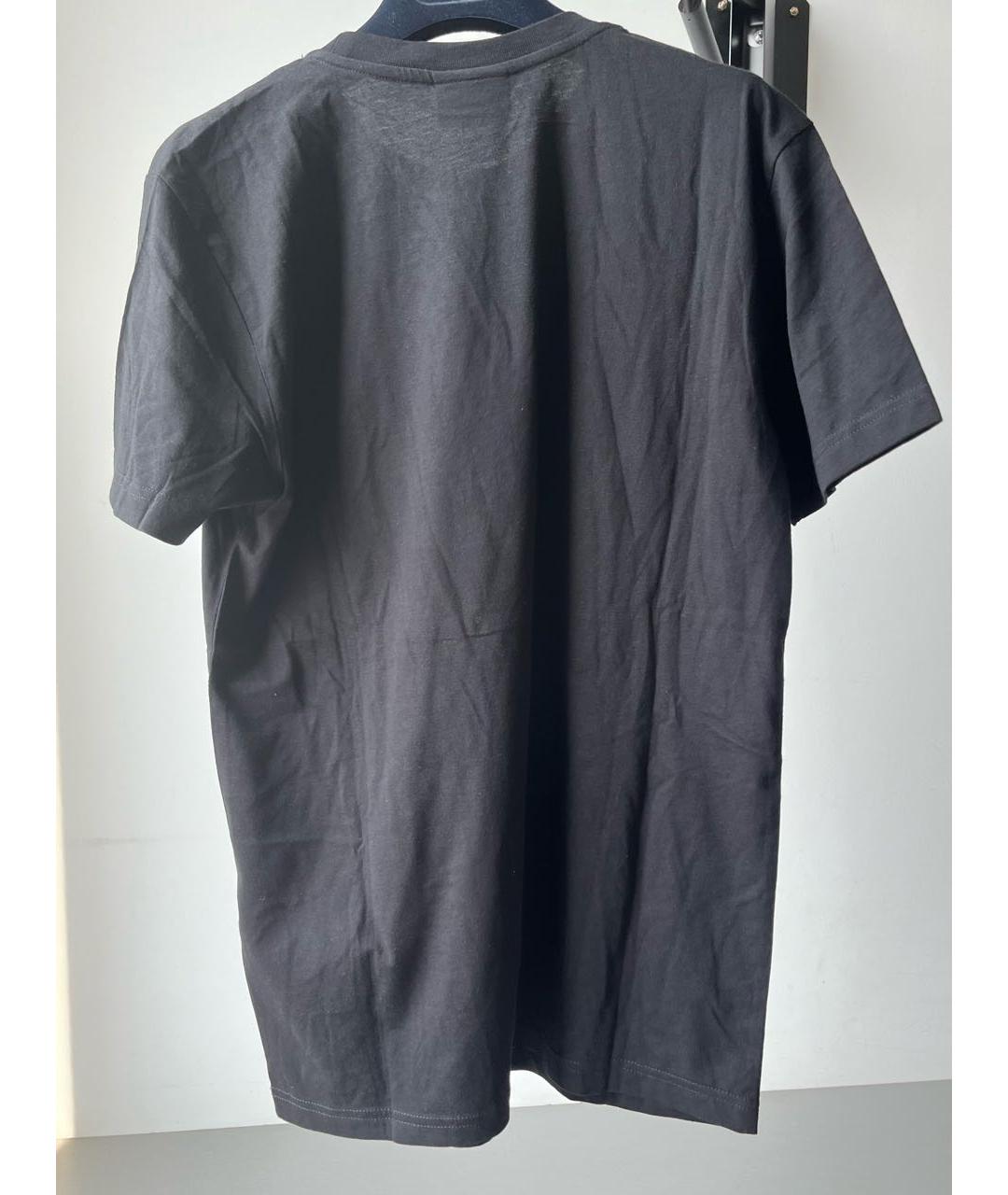 DIESEL Черная хлопко-полиэстеровая футболка, фото 2