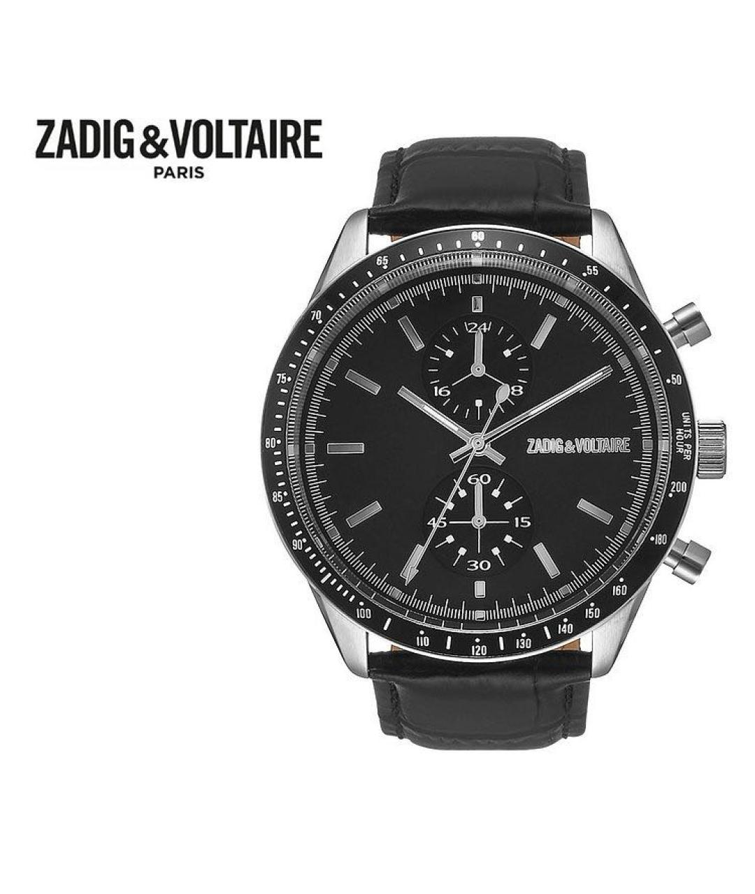 ZADIG & VOLTAIRE Черные стальные часы, фото 6