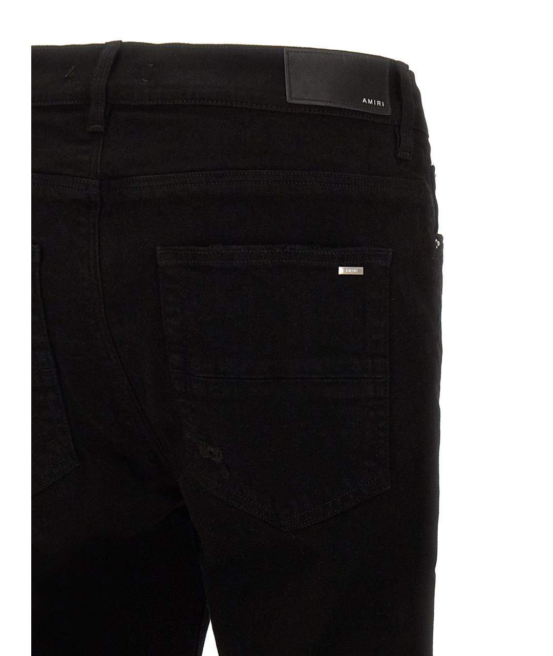 AMIRI Черные хлопковые прямые джинсы, фото 4