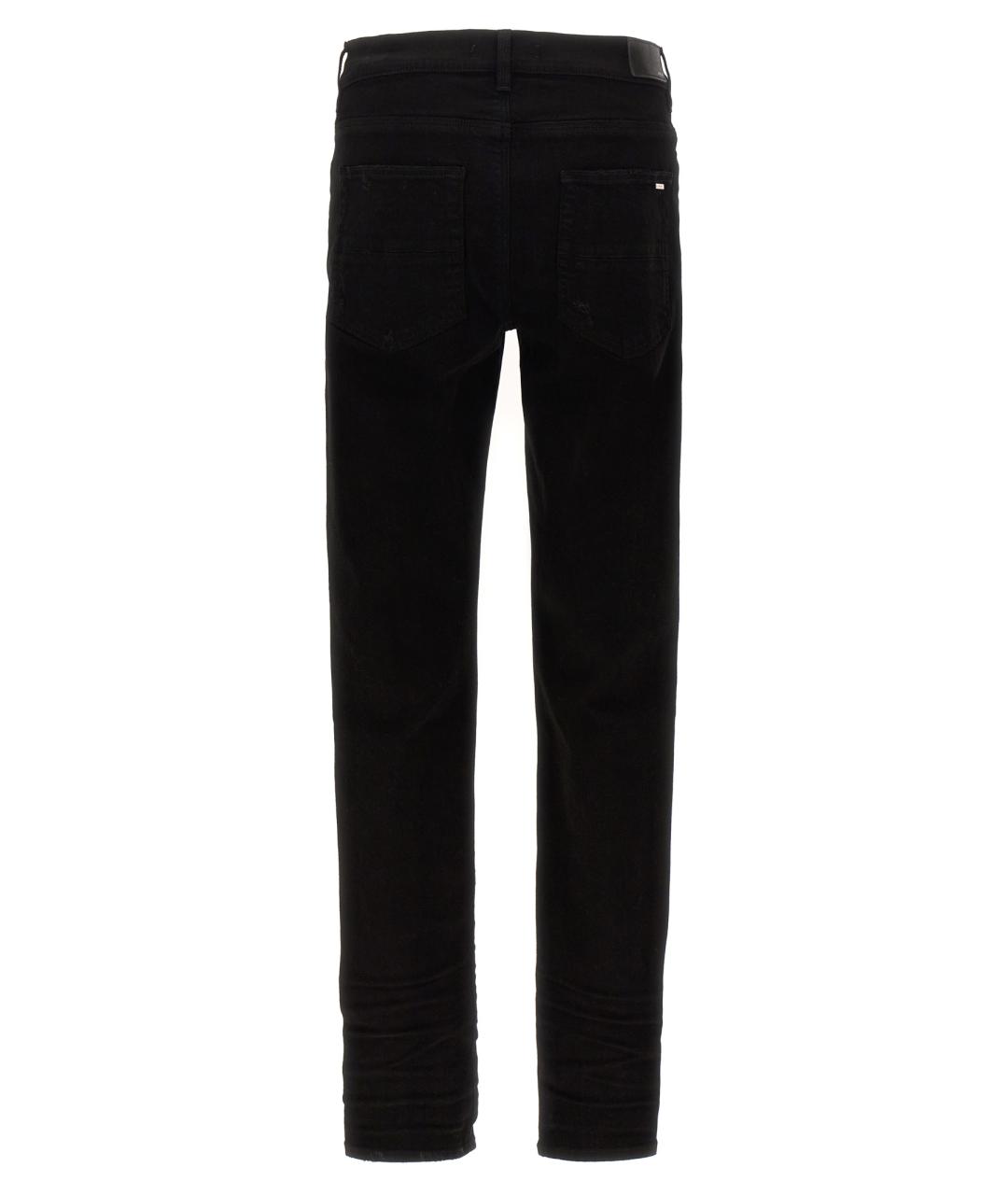 AMIRI Черные хлопковые прямые джинсы, фото 2