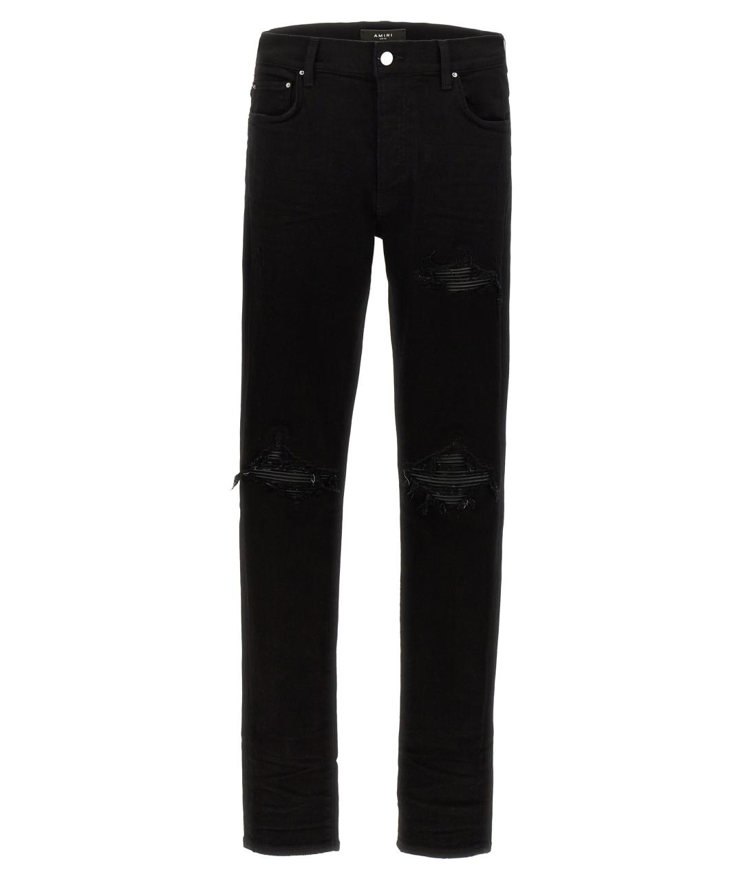 AMIRI Черные хлопковые прямые джинсы, фото 1