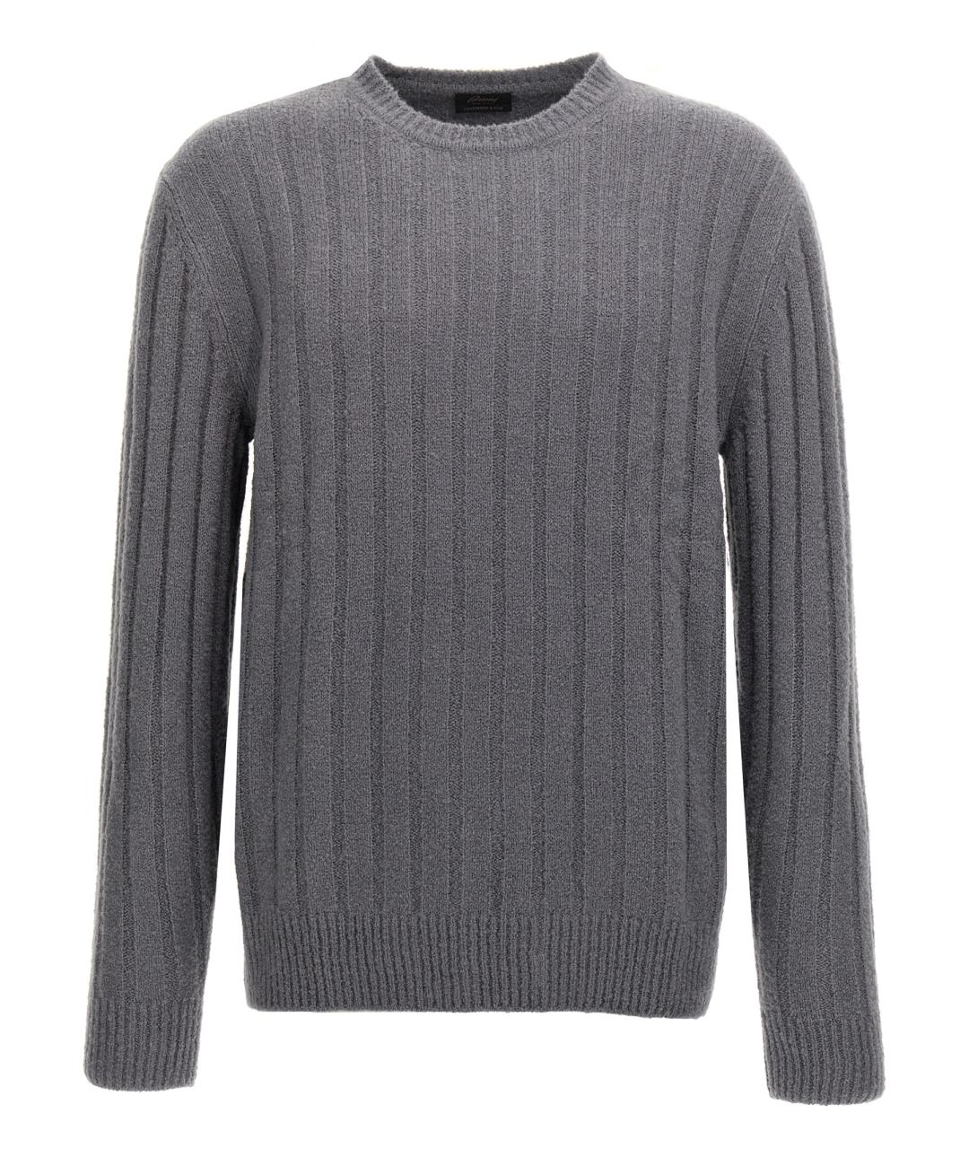 BRIONI Серый кашемировый джемпер / свитер, фото 1
