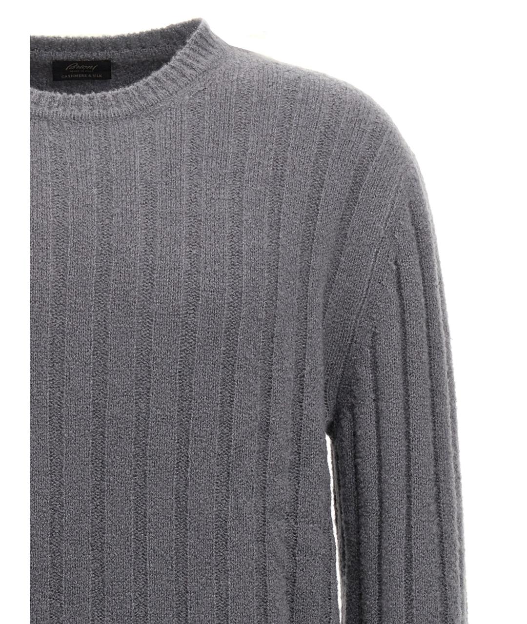 BRIONI Серый кашемировый джемпер / свитер, фото 3