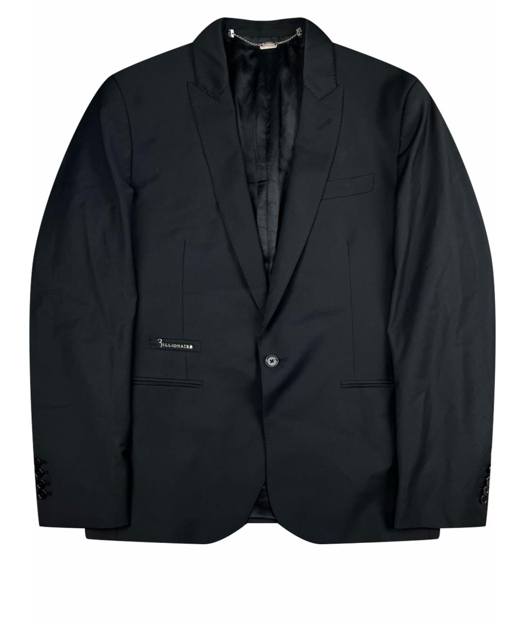 BILLIONAIRE Черный хлопковый пиджак, фото 1