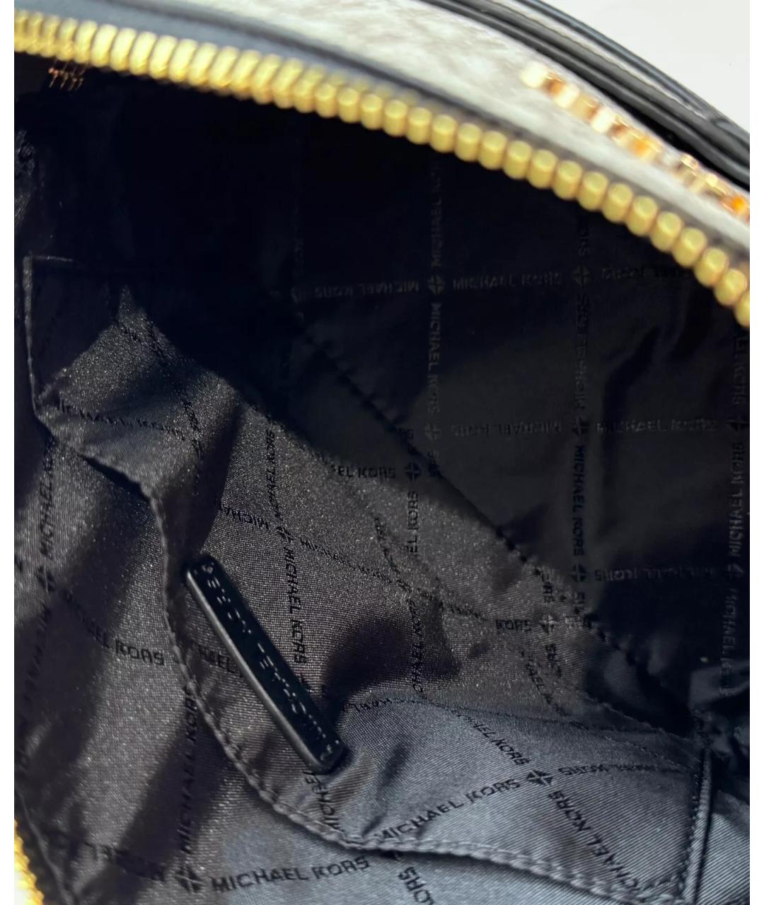 MICHAEL KORS Черная сумка через плечо из искусственной кожи, фото 3