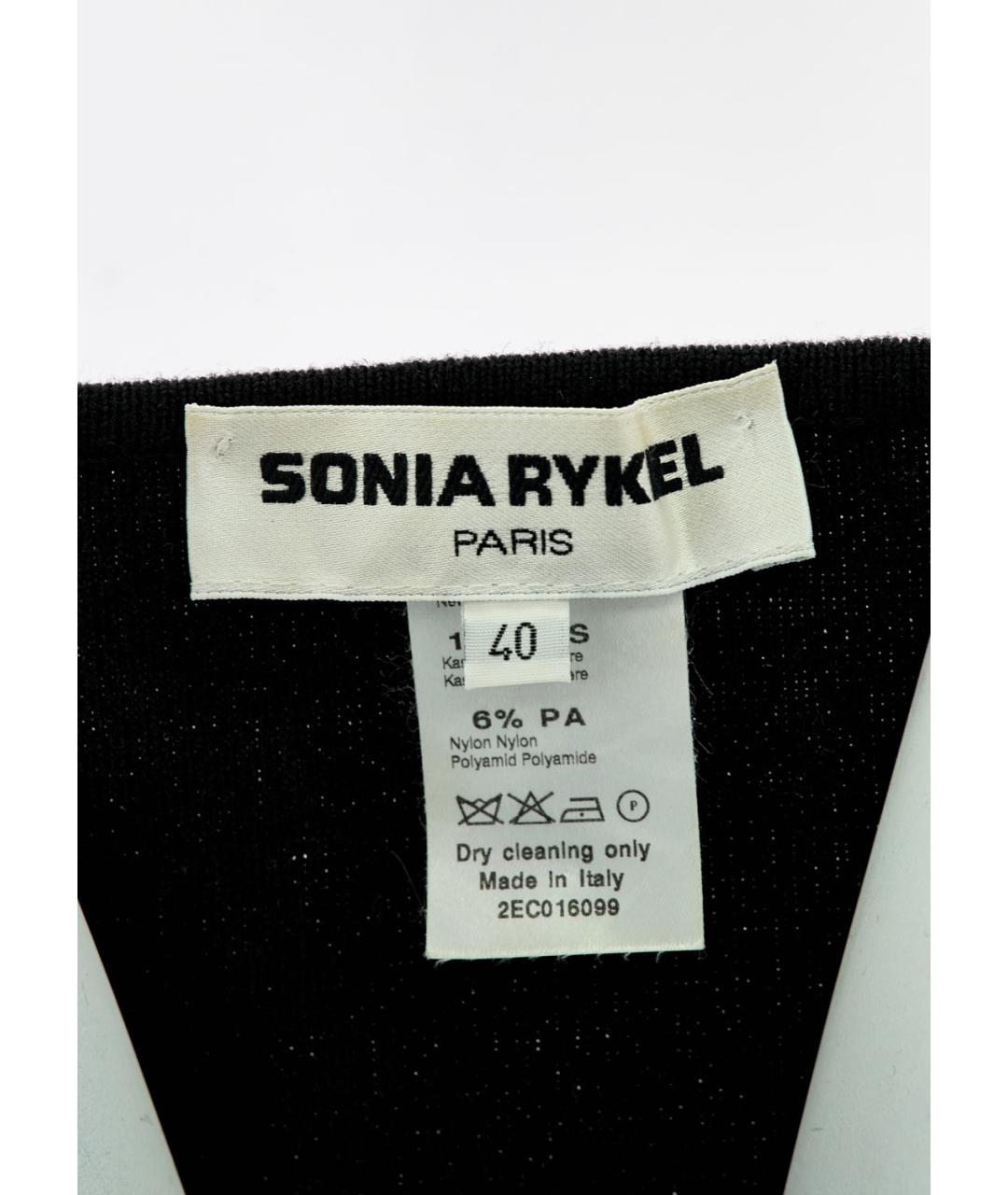 SONIA RYKIEL Черная шерстяная майка, фото 3