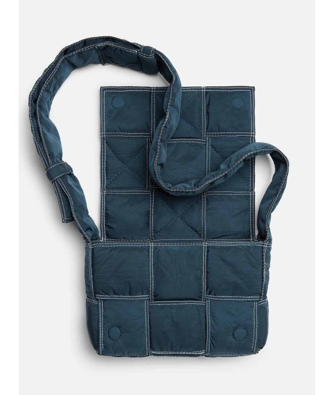 BOTTEGA VENETA Синяя сумка на плечо, фото 3