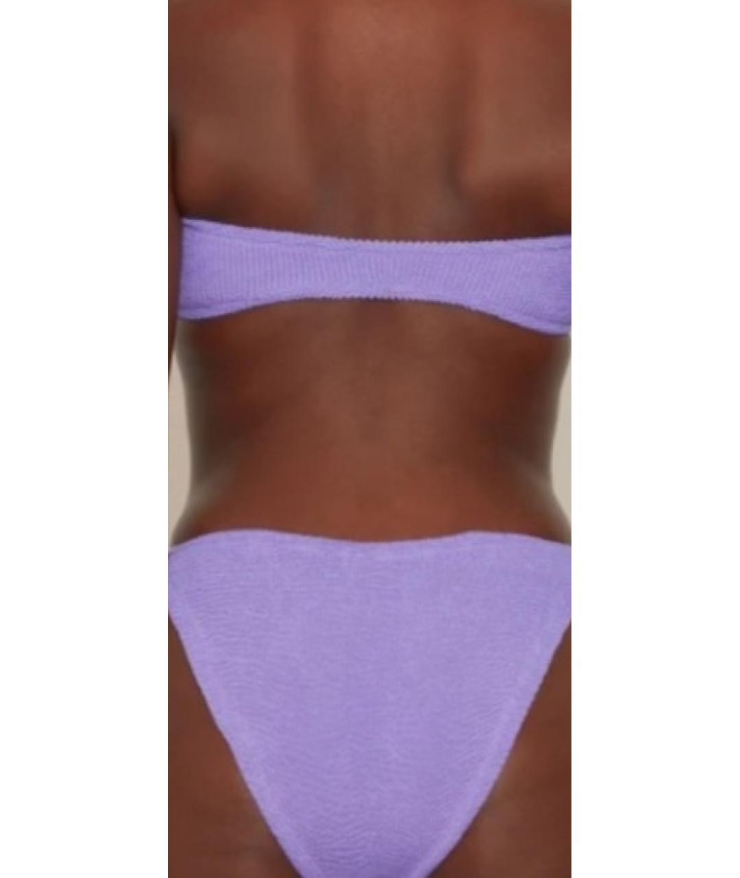 HUNZA G Фиолетовый полиэстеровый купальник, фото 6