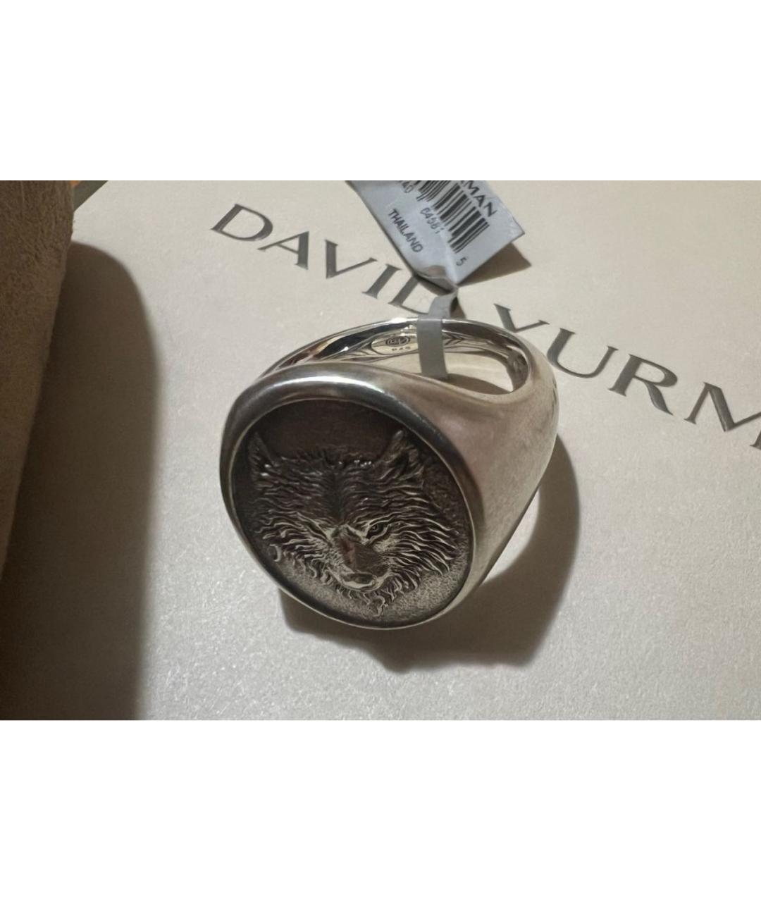 David Yurman Серебряное серебряное кольцо, фото 3