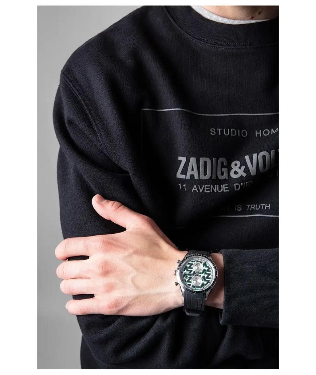 ZADIG & VOLTAIRE Черные стальные часы, фото 4