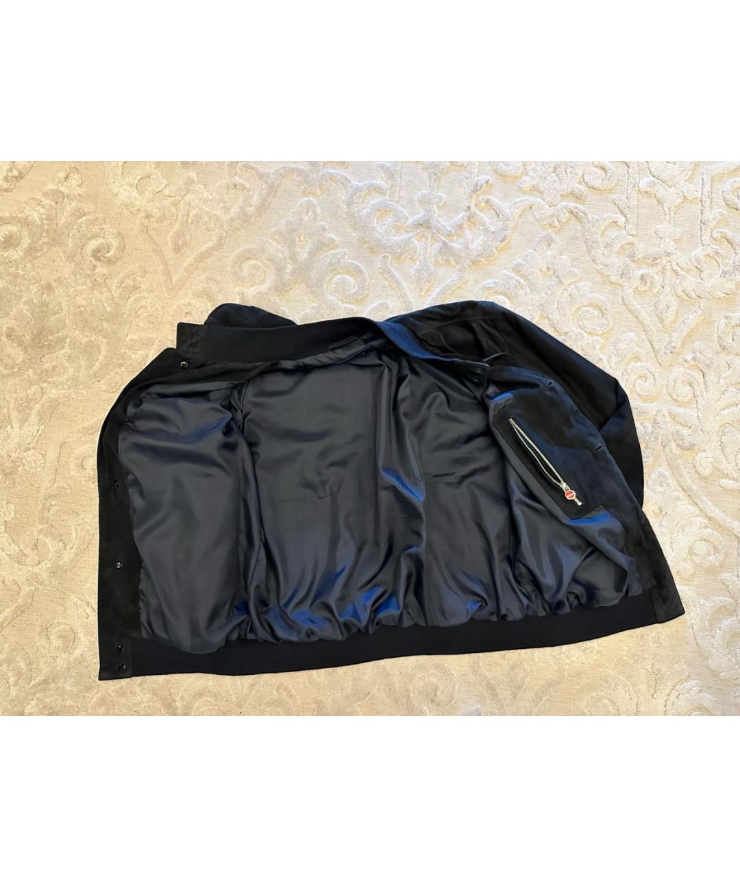KITON Черная замшевая куртка, фото 3
