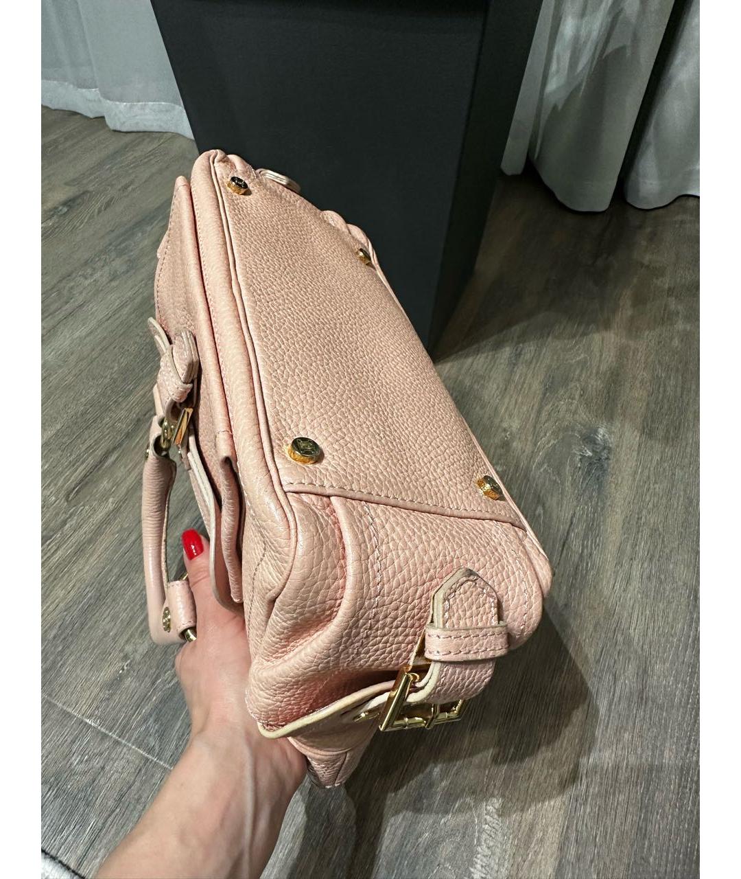 CELINE PRE-OWNED Розовая кожаная сумка с короткими ручками, фото 7