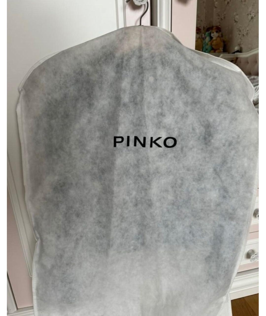 PINKO Черная кожаная куртка, фото 5