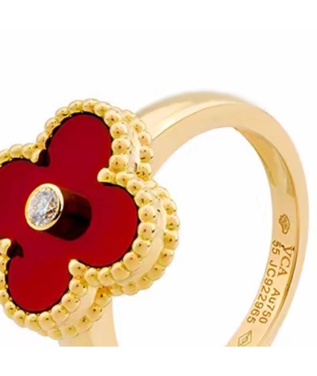 VAN CLEEF & ARPELS Красное кольцо из желтого золота, фото 2