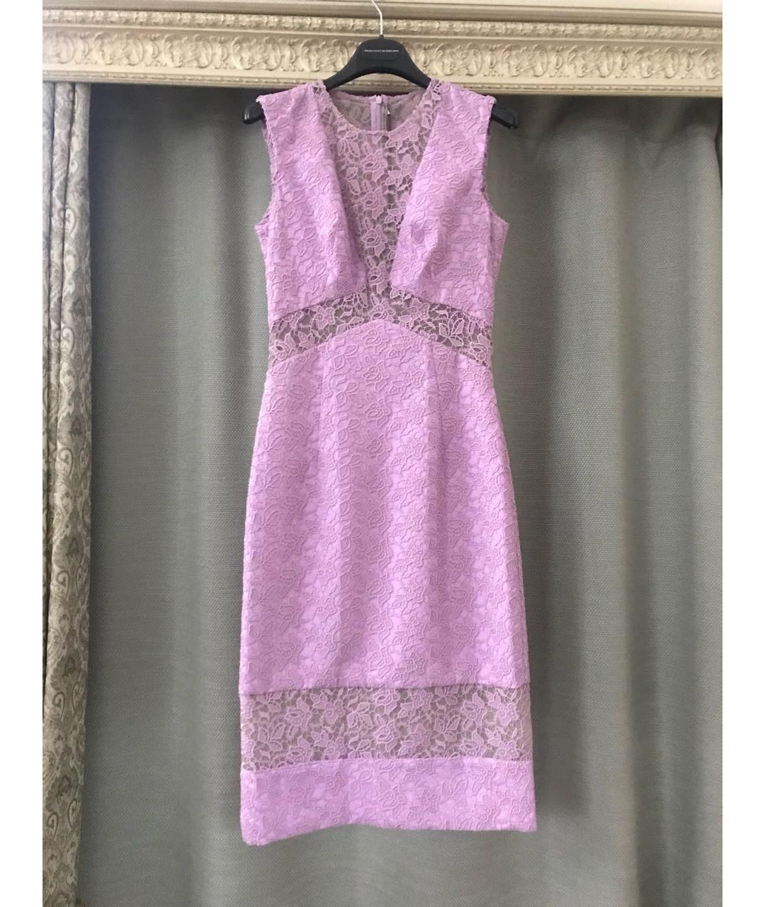 ERMANNO SCERVINO Розовое полиэстеровое вечернее платье, фото 6