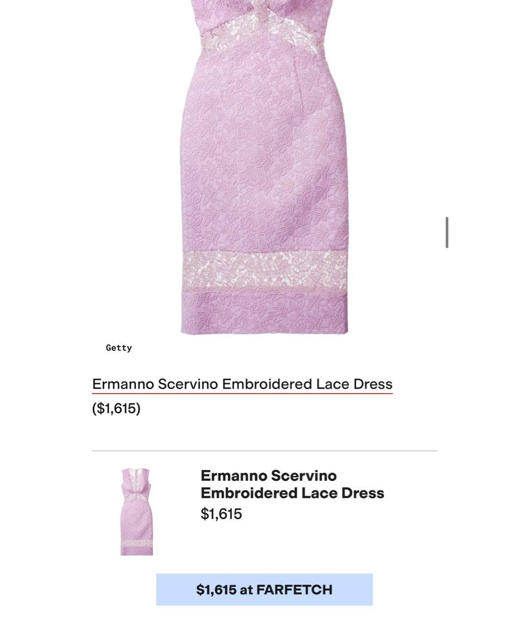 ERMANNO SCERVINO Розовое полиэстеровое вечернее платье, фото 8