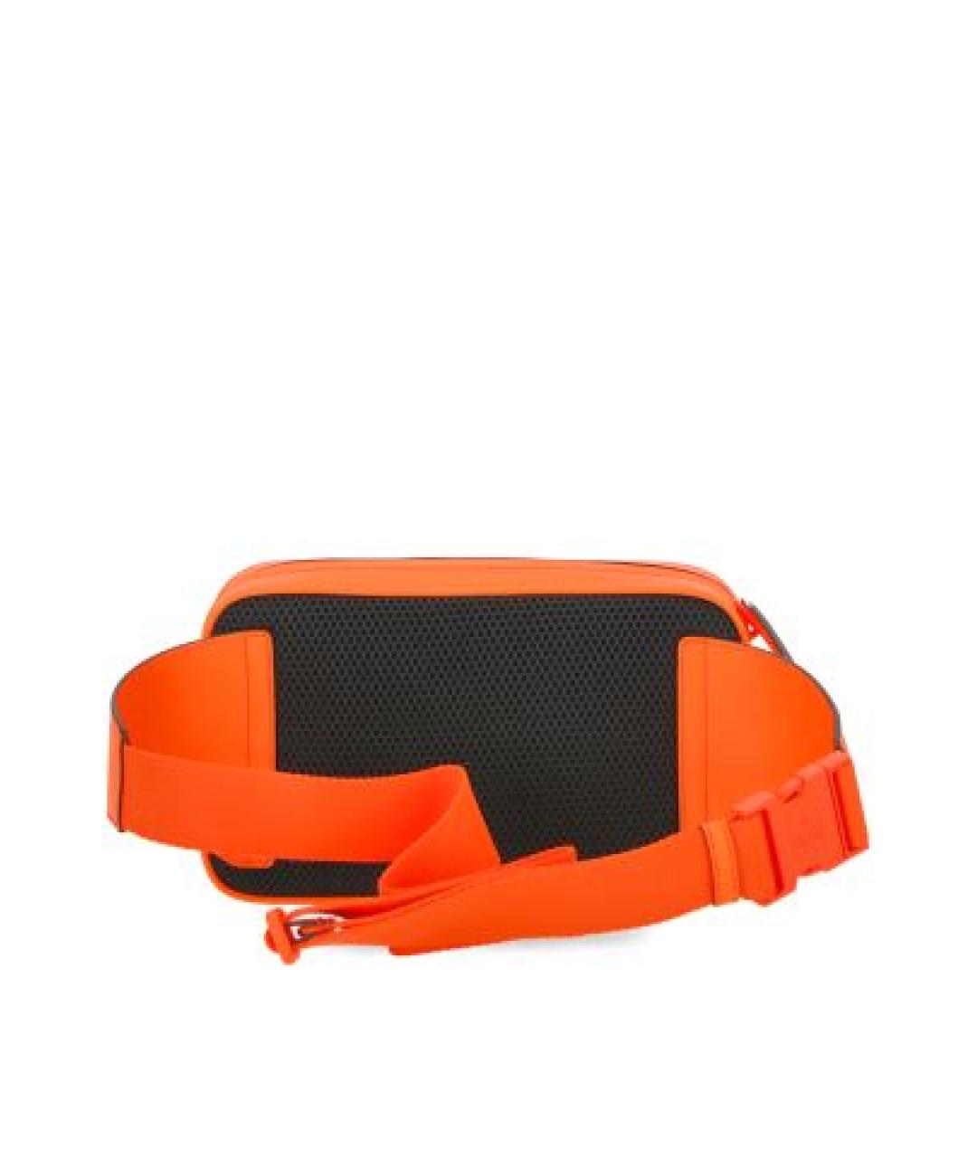 GUCCI Оранжевая кожаная поясная сумка, фото 3