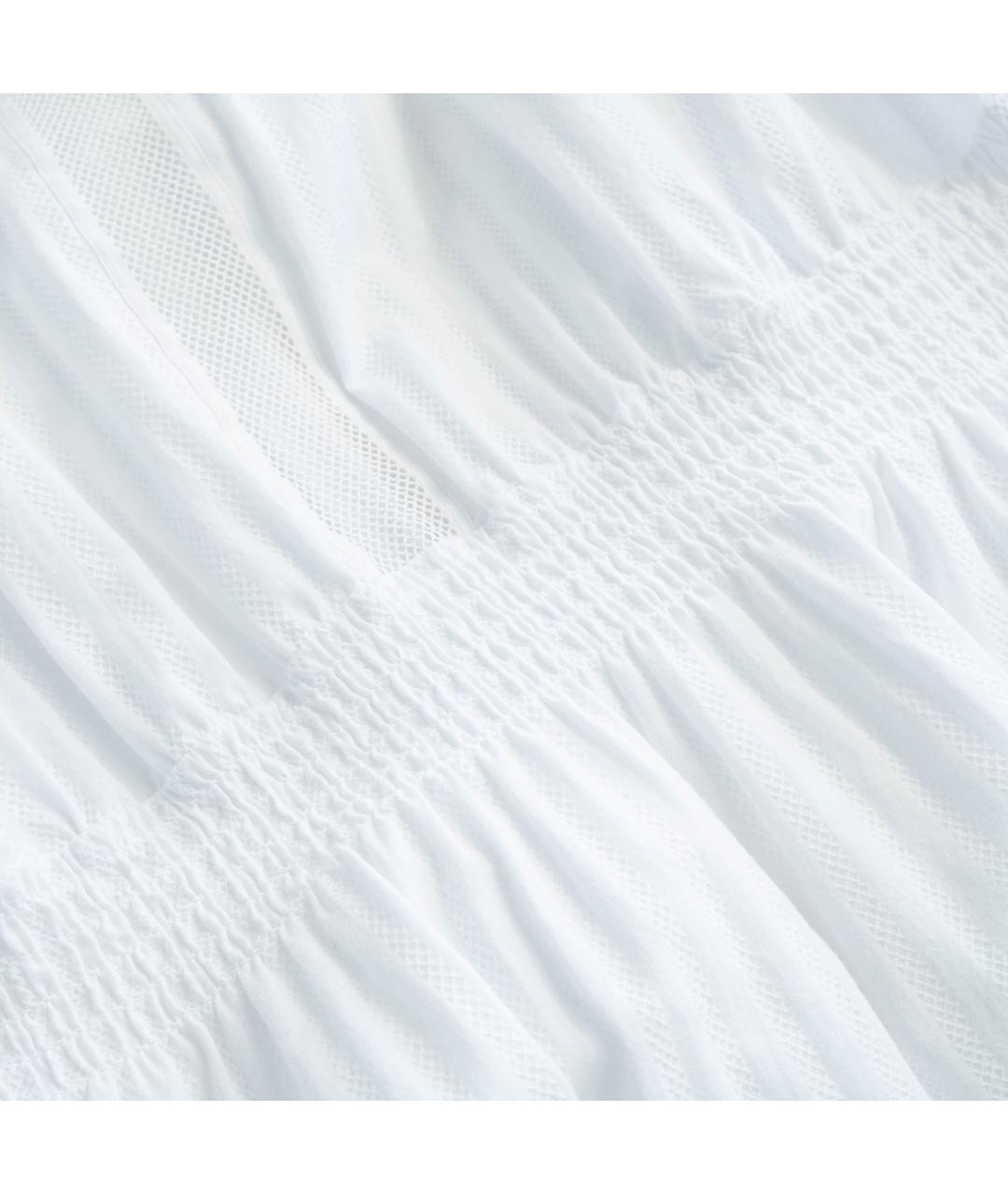 HUGO BOSS Белое хлопковое повседневное платье, фото 5