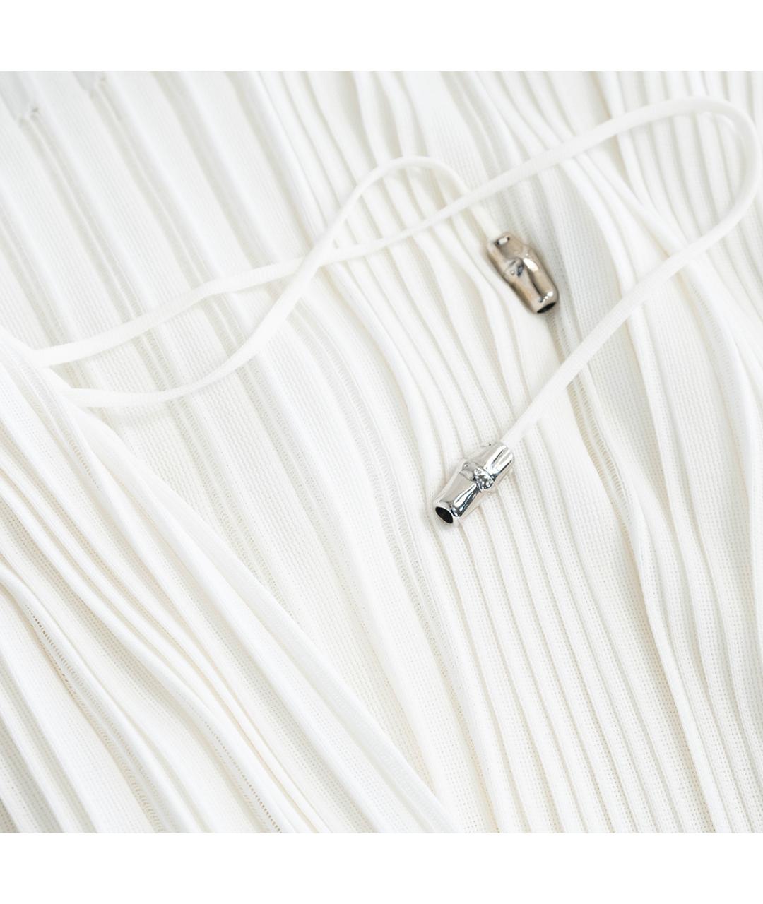 GUCCI Белое вискозное повседневное платье, фото 5