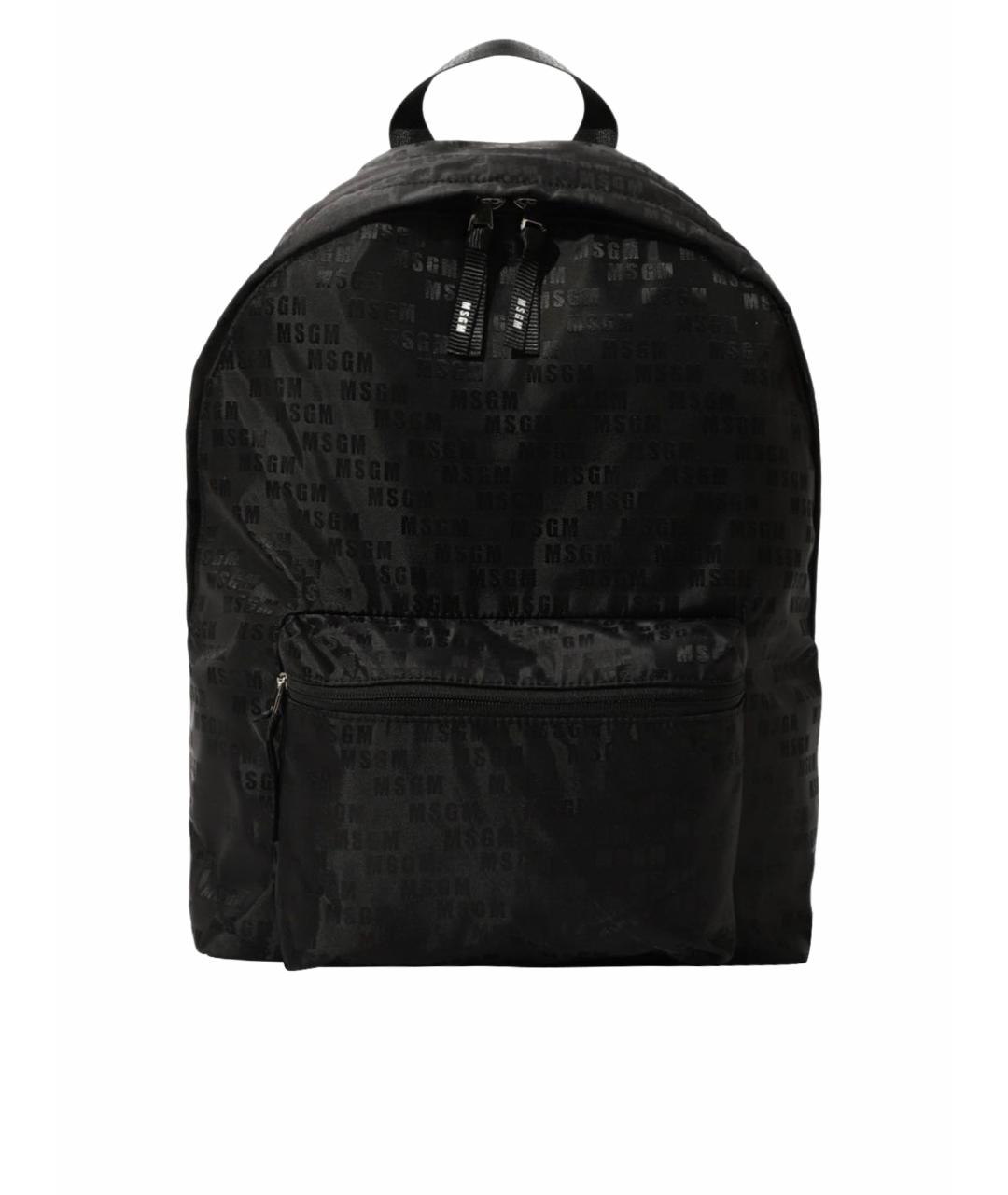 MSGM Черный тканевый рюкзак, фото 1