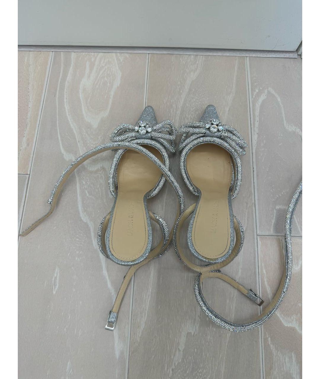MACH&MACH Серебряные кожаные туфли, фото 3