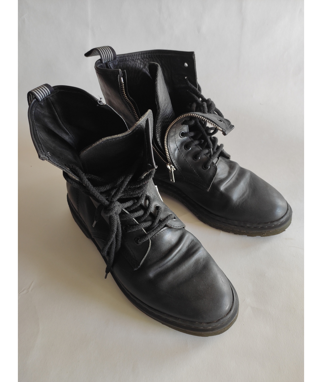GOLDEN GOOSE DELUXE BRAND Черные кожаные высокие ботинки, фото 3