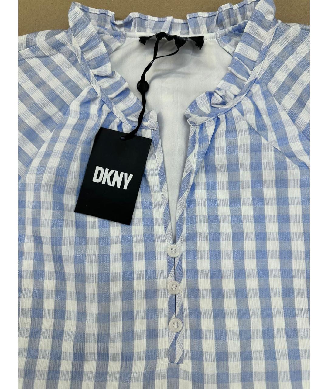 DKNY Белое полиэстеровое повседневное платье, фото 3