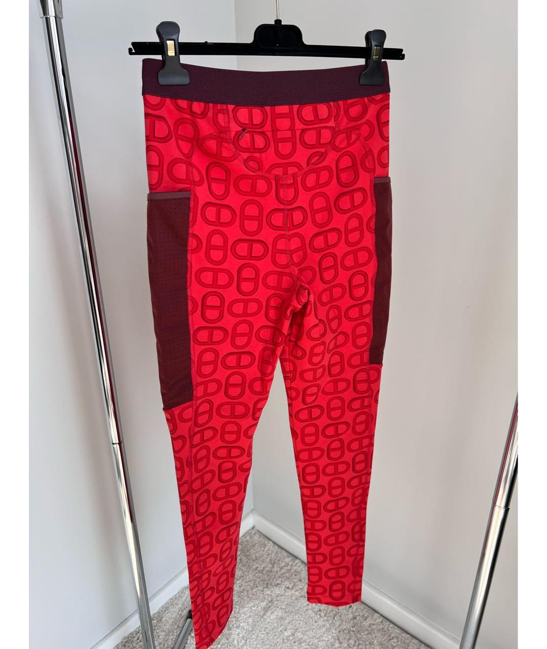 HERMES Красный хлопко-эластановый спортивные костюмы, фото 2