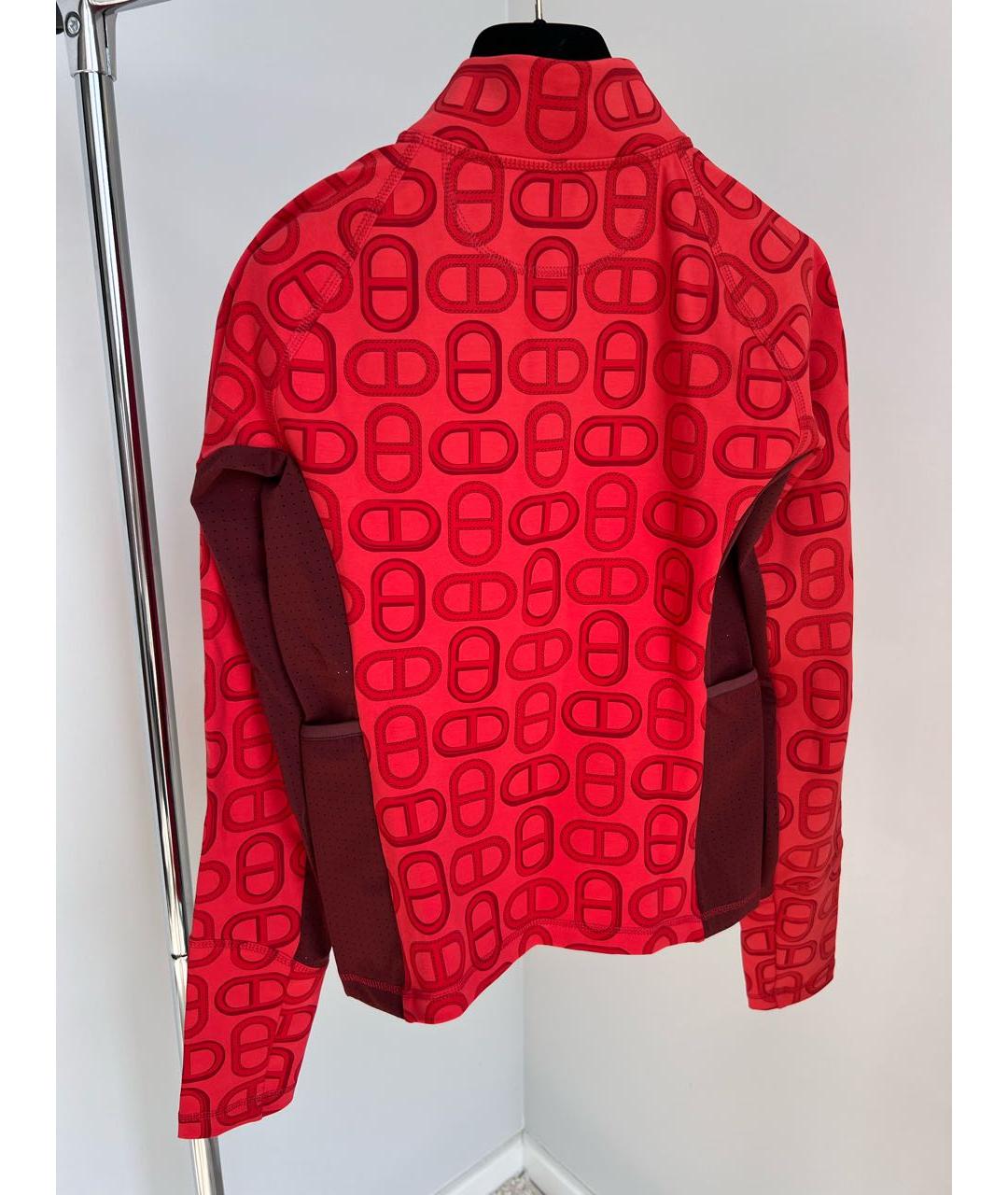 HERMES Красный хлопко-эластановый спортивные костюмы, фото 5