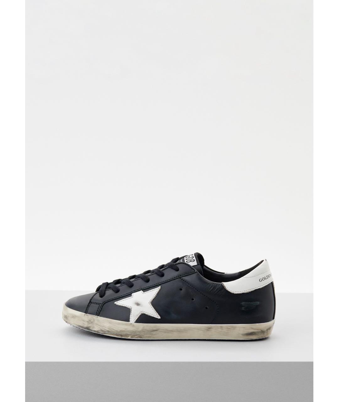 GOLDEN GOOSE DELUXE BRAND Черные кожаные кеды, фото 7