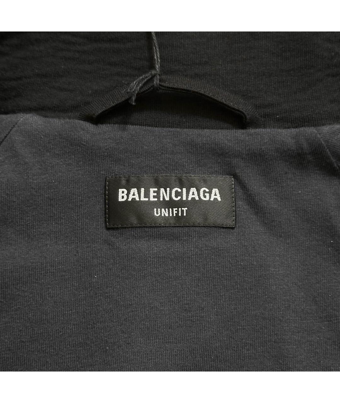 BALENCIAGA Черная хлопковая куртка, фото 6