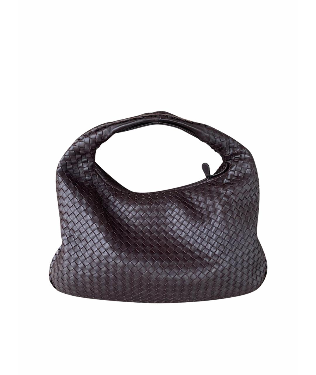 BOTTEGA VENETA Коричневая кожаная сумка тоут, фото 1