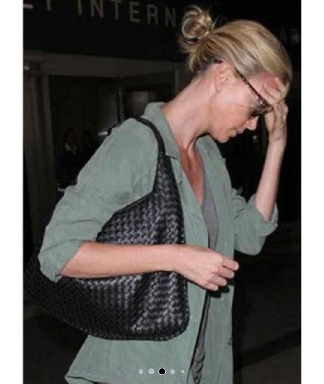 BOTTEGA VENETA Коричневая кожаная сумка тоут, фото 5