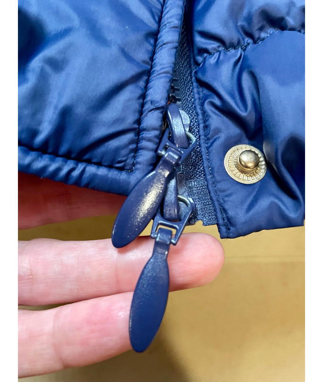 CAVALLI CLASS Синяя полиэстеровая куртка, фото 3