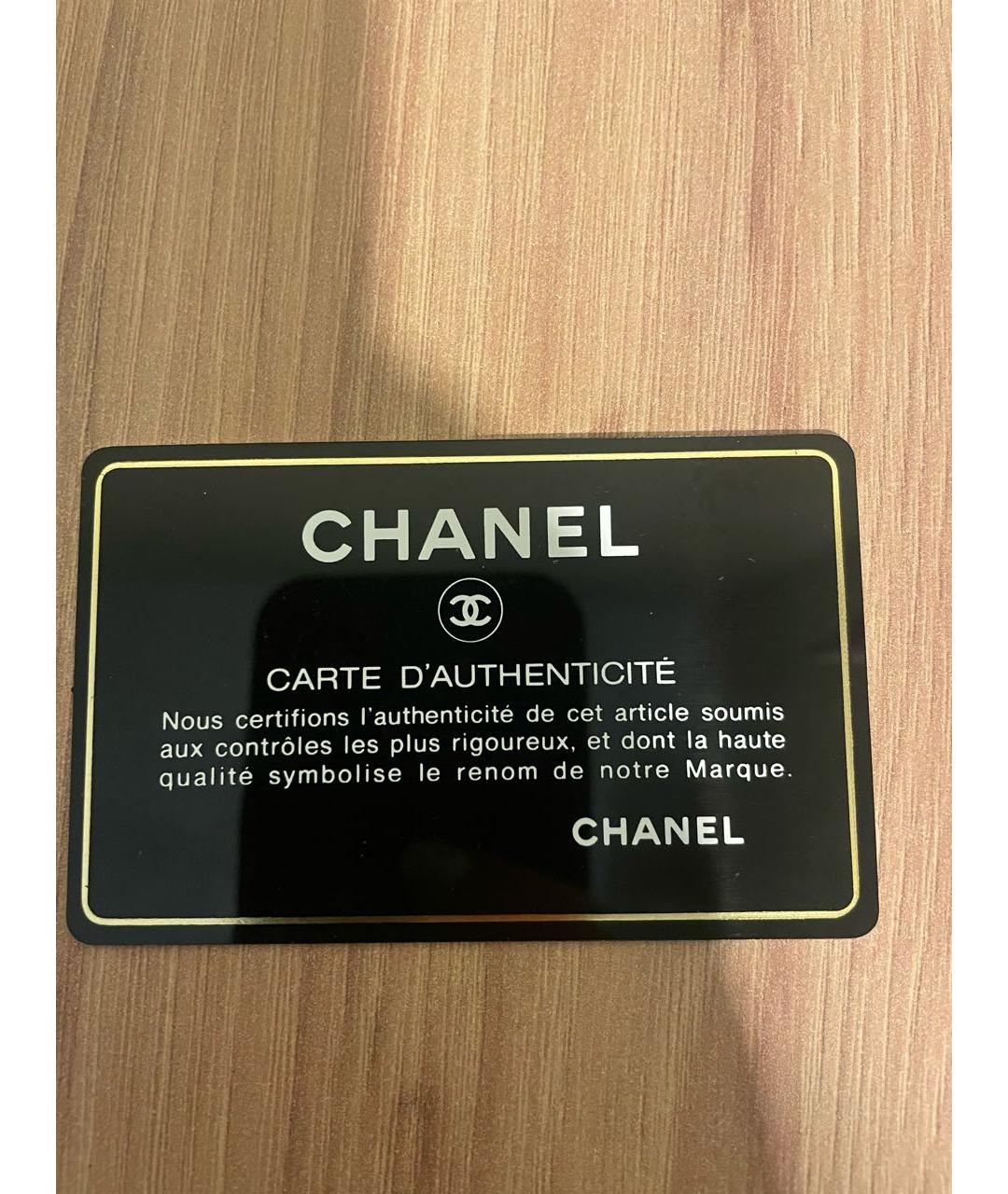 CHANEL Синяя кожаная сумка с короткими ручками, фото 8