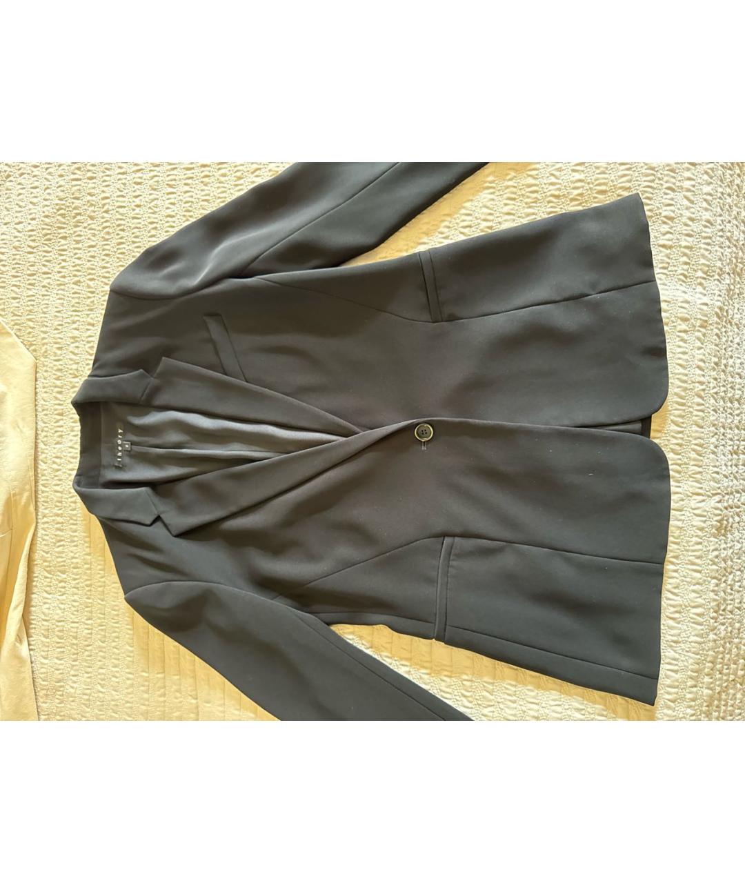 THEORY Черный полиэстеровый жакет/пиджак, фото 4
